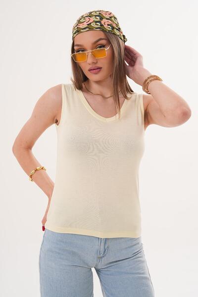 ŞİMAL Tricou de damă cu decolteu în V, față și spate, 260017 -