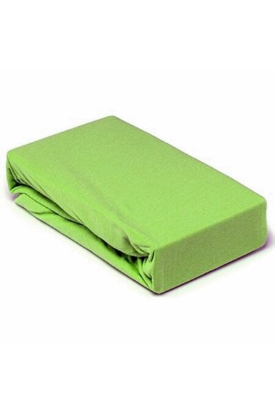 OEM Fitted Bed Cover Set with 2 Pillowcases, Cotton, 180x200, Light Green