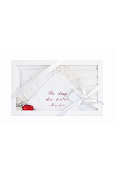 Dany Kids Fashion Σετ βάπτισης με κουβέρτα - ροζ της πούδρας κέντημα