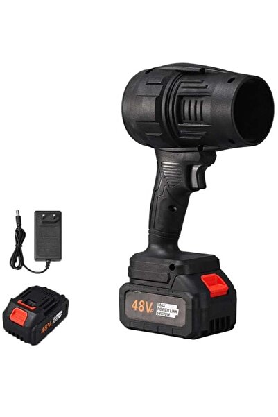 Generic Cordless Turbo Air Blower - Battery Operated with Extra Battery (Black)