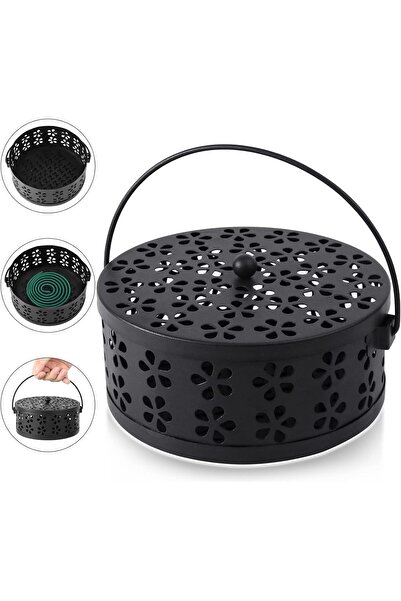 Arabest Black portable coil incense stand, suitable for courtyard family camping