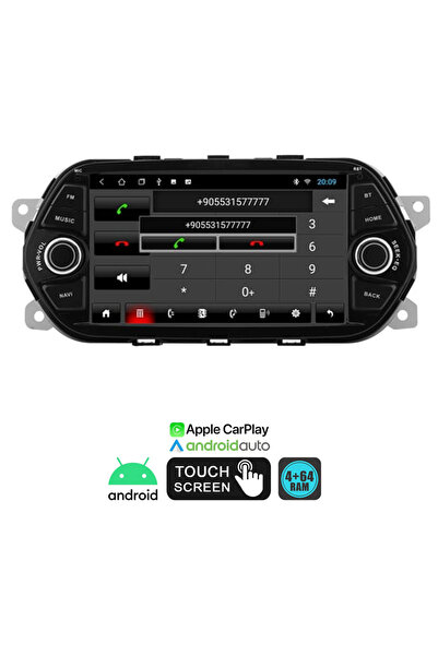 Poke 7'' Fiat Egea 4-64 Multimedya HD IPS Carplay Rose DC-207-FE