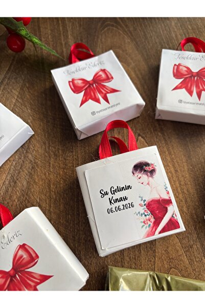 Loyapink Yeni Sezon 24 Adet Kişiye Özel Hediyelik Kına Hediyeliği Kına, Kına ...