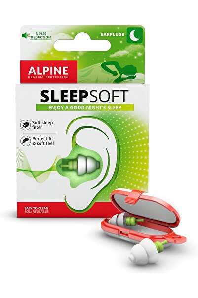 Alpine SleepSoft Uyku ve Horlama Kulak Tıkacı, 1 Çift