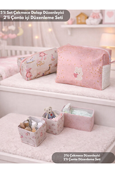 PONÇİK BEBEK Set od 5 organizatora za unutrašnju organizaciju ormara sa ladic...