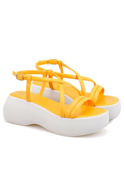 Desa Women's Yellow Wedge Sandals