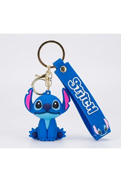 OEM Silicone Keychain and Backpack Charm, Cartoon Character Style Blue Figure...