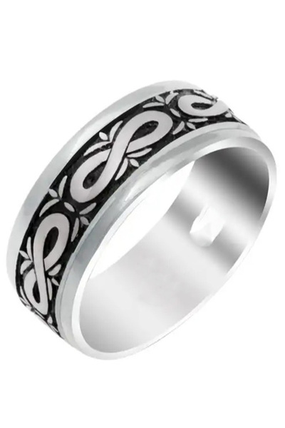 Takı Dükkanı Sonsuzluk Taşsız Gümüş Alyans Söz Nişan Yüzüğü dga05x-2