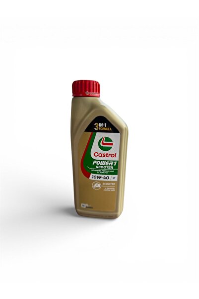 CASTROL POWER SCOOTER 10W-40 4 Zamanlı Motorsiklet Yağı 1 lt ÜRETİM:10.2025