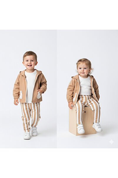 NURTOPU Boy's and Baby's Suit 3-Piece Seasonal Linen Fabric Cotton Thin Seasonal