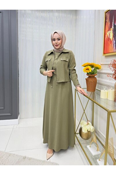 GK Tansel Kumaş Ceketli Elbise Takım