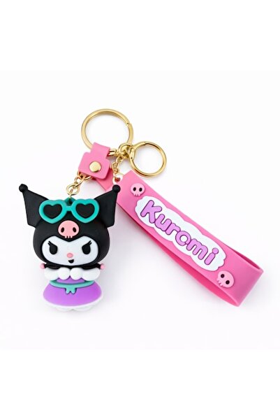 OEM Silicone Keychain and Backpack Charm, Anime Character Style, Pink-Black, ...