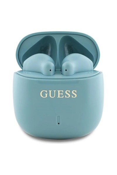 Guess Căști wireless TWS, Bluetooth 5.3, IPX5, 300mAh, turcoaz