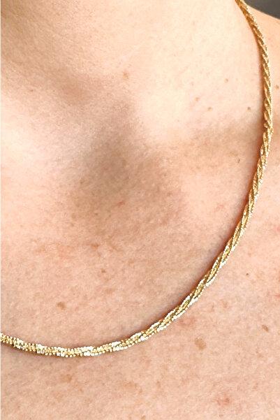 AlminaMia Cauliflower Chain Gold Color Chain Necklace – 2 mm |   45