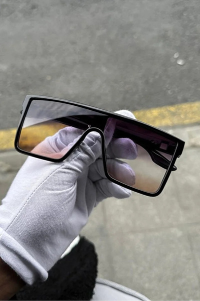 Chunky Frame Ersac Luxury Black Gradient Unisex Rectangular Bone Frame Matte ...