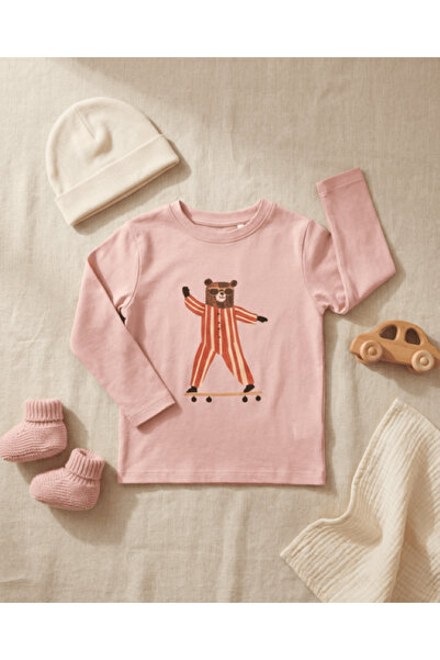 Mir KidsClup تي شيرت بأكمام طويلة من قماش الإنترلوك للجنسين