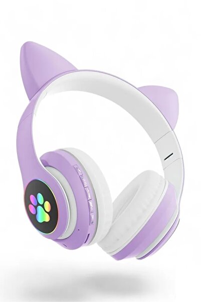 HEARTZ H10 CAT KEDİLİ LED IŞIKLI KAFAÜSTÜ BLUETOOTH KULAKLIK