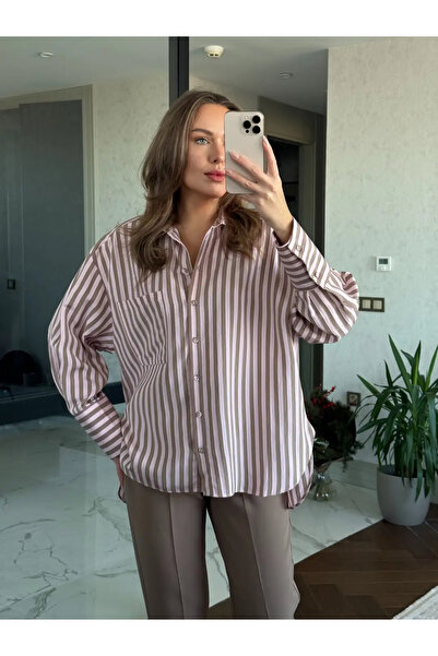 ln8 Çizgili Gömlek 'Urban Stripe'