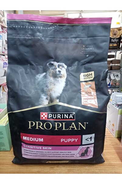 Pro Plan HASSAS DERİYE SAHİP ORTA IRK YAVRU KÖPEK MAMA 3 KG SOMONLU+2 ADET YA...