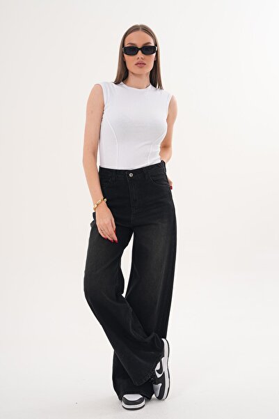 ŞİMAL Дамски дънки с широки крачоли 260026 -