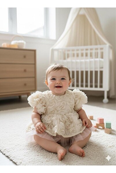 BİLGEN Style Baby Girl Rose-Colored Tights Jumpsuit
