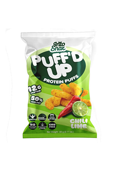 Intosnax رقائق بروتين منتفخة بنكهة الفلفل الحار والليمون 60 غرام