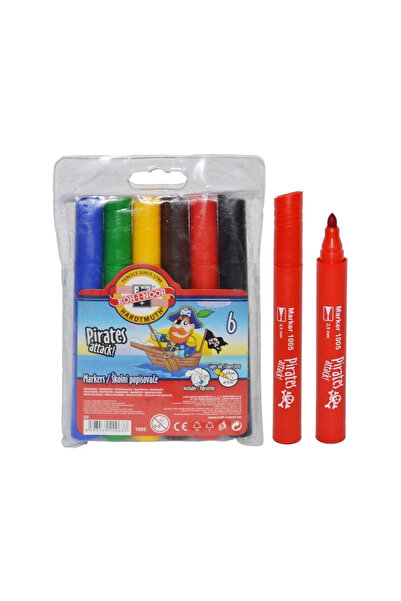 OEM Carioca 6 culori jumbo Pirati - Koh-I-Noor