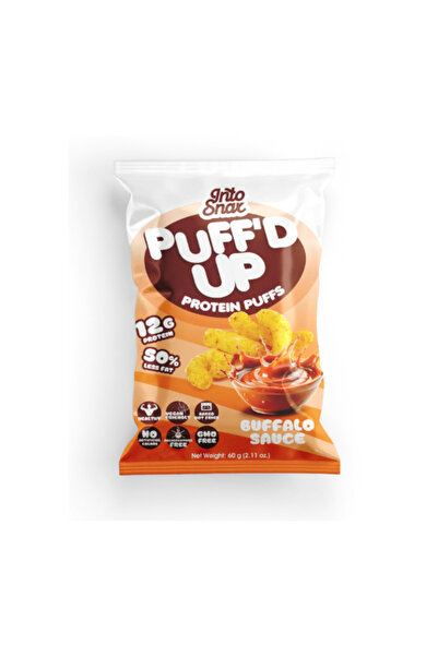 Intosnax رقائق البطاطس المنتفخة بنكهة صلصة البافلو الغنية بالبروتين 60 غرام