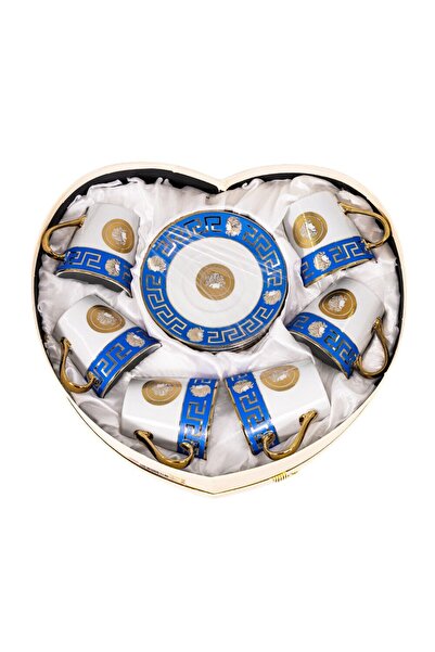 GIA'S WORLD Set 12 piese , Set cești cafea și farfurii Set similar VERSACE - ...