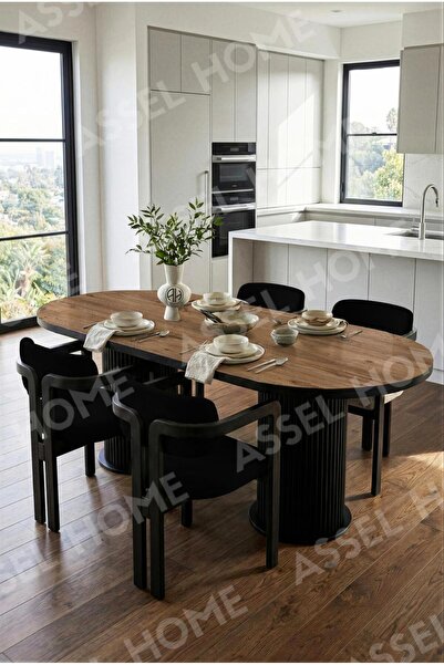 ah assel home Nidya Bohem Ayak 4'lü Tokyo Metal Demonte Sandalye 80x140 Masa ...