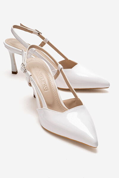 Lizzu حذاء نسائي بكعب قصير ومقدمة مدببة ومفتوح من الخلف على شكل مخروط