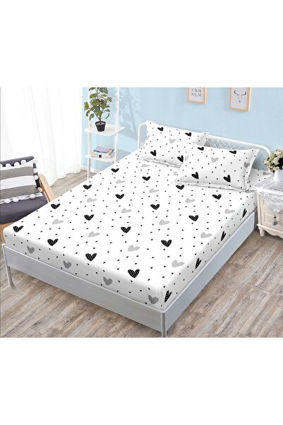 Casa de Vis Cearșaf cu elastic + 2 fețe de pernă, 160/200, Online, JE-17