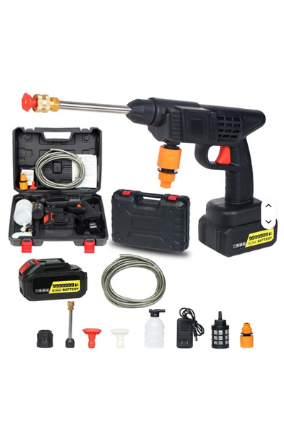 Zenva Φορητό πιστόλι πλύσης αυτοκινήτου υψηλής πίεσης, 24V, 1 Μπαταρία, 35 Ba...