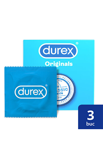 Durex Prezervative clasice, 3 bucăți,