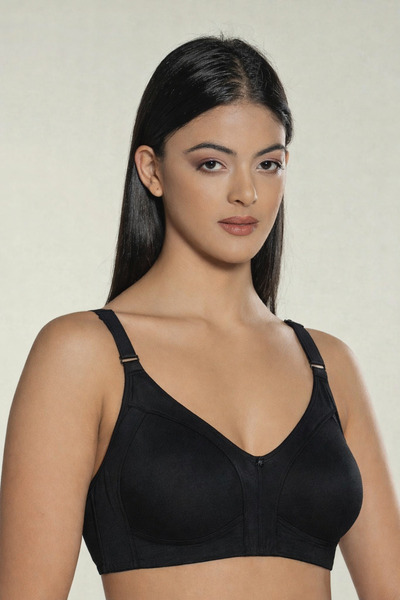 Marka 4-Piece Gathering Combed Cotton Bra