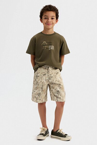 NK Boy's Costa Shorts 4-8 Years Beige