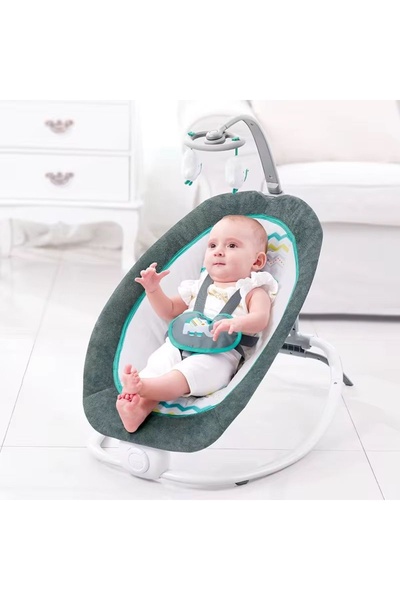 Mastela Balansoar Premium Pentru Bebelusi – Muzica, Centura de Siguranta, Des...