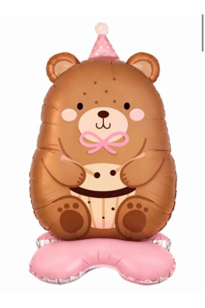 Çemrek Süs Parti Standing Bear Foil Balloon 1 Piece 65 cm