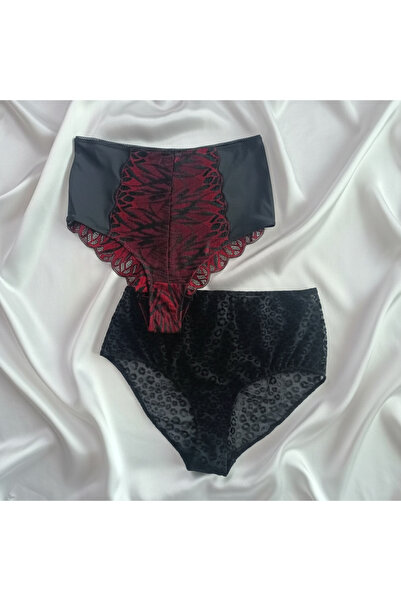 BONBON Women's High Waist 2-Pack Slip Panties Bb2176