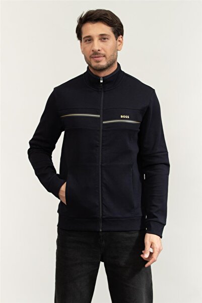 BOSS Skaz Erkek Fermuarlı Sweatshirt