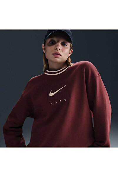 Nike Phoenix Fleece GX OS Long Crew Kadın Sweatshirt