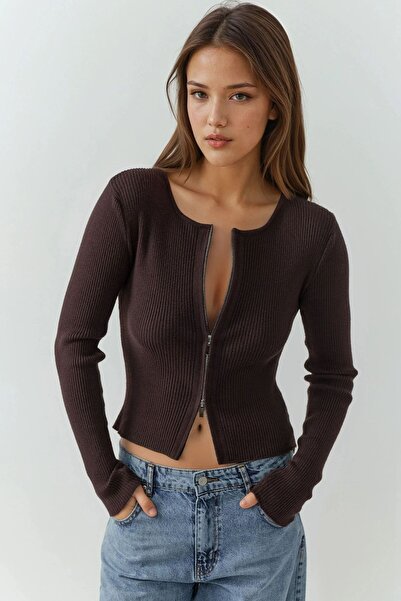 Hiccup Sabrina zip-up sweater