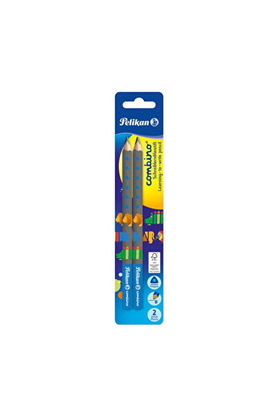 Pelikan Creion grafit lacuit Jumbo Pelikan, Albastru - 2 buc/set