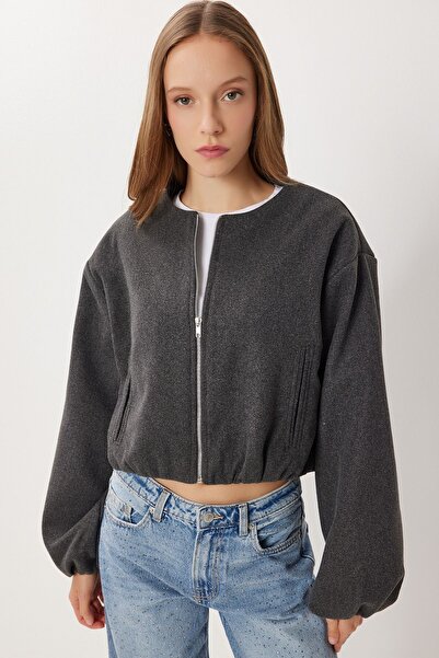 Hiccup ISTANBUL Textured Zip Crop Jacket