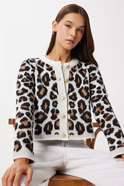 Hiccup Knitted cardigan with Printed and buttons ISTANBUL