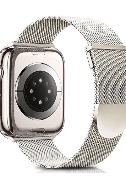 Dotail Higgs magnetic metal strap for Apple Watch, stainless steel Milanese s...