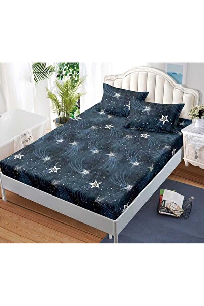 Casa de Vis Cearșaf cu elastic + 2 fețe de pernă, 160/200, Online, JE-53