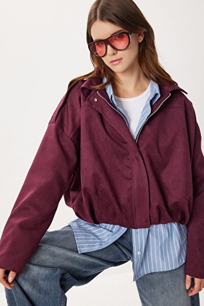 Hiccup ISTANBUL Suede Zipper Bomber Jacket