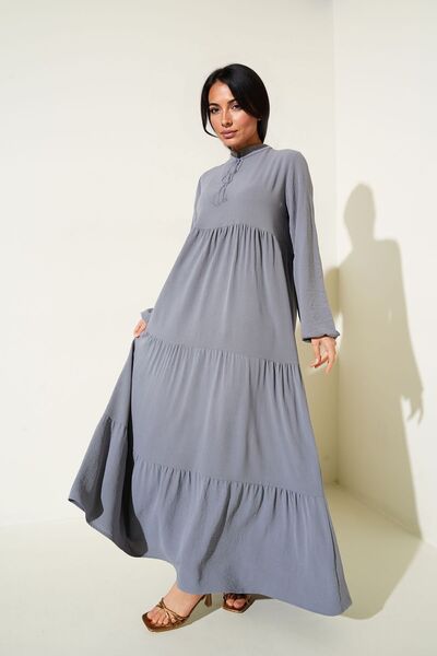 Hiccup Rochie maxi BDART cu guler cu papion