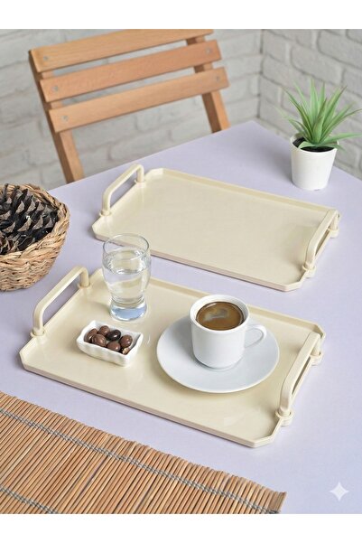 HızlıTrend 6-Piece Acrylic Coffee Presentation Tray 25X17Cm